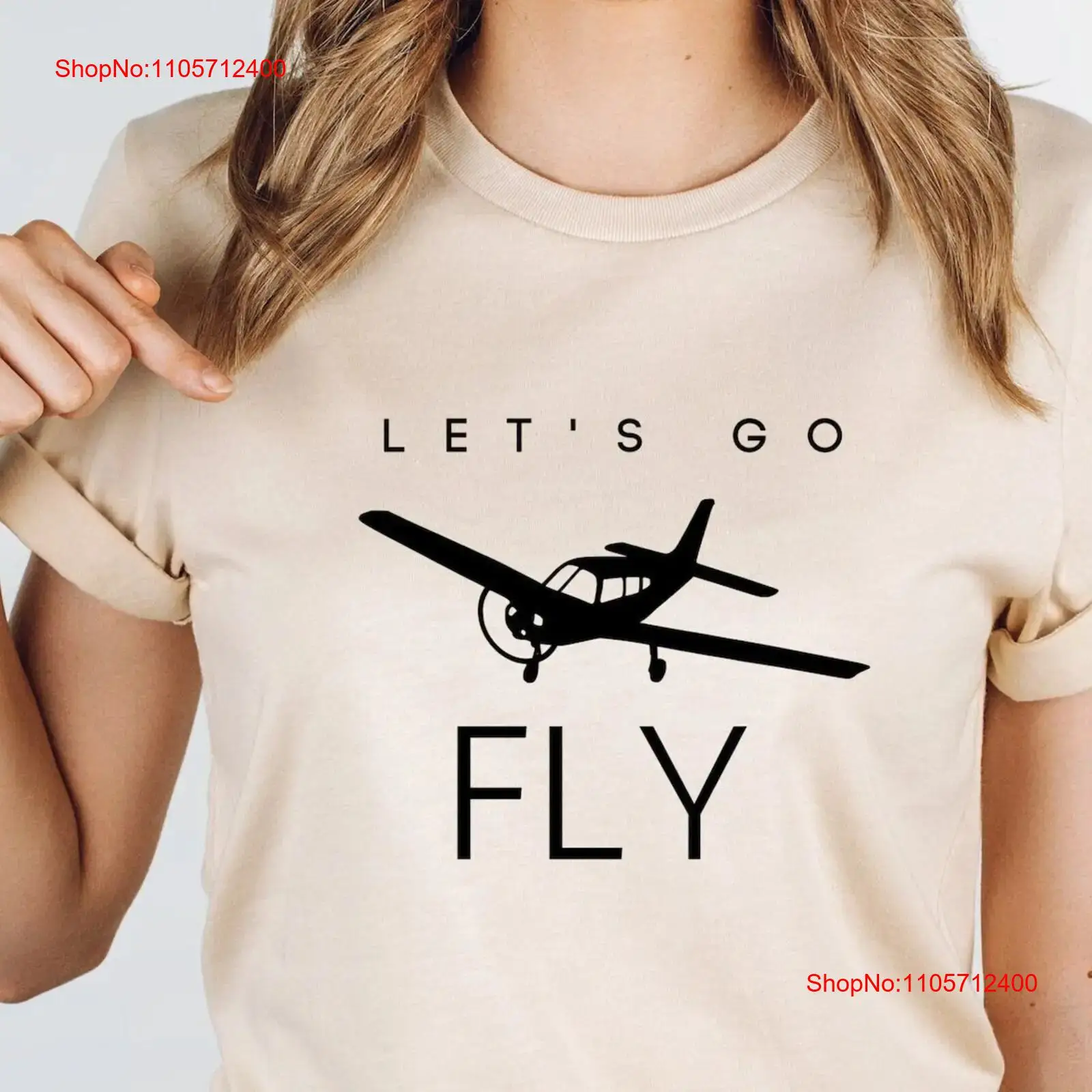 Commercial Shirt Printing - Kaos Pesawat Terbang Low Wing untuk