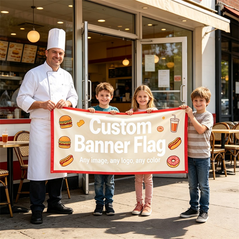 Commercial Printing Terms - Bendera Iklan Kustom Dengan Desain Rapi