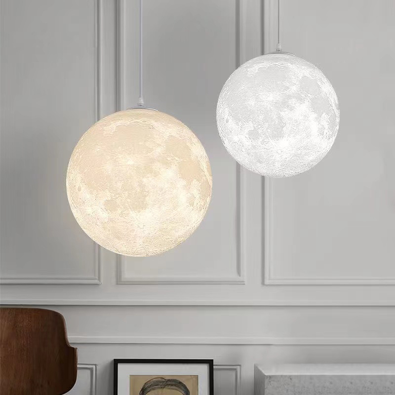 Hall Commercial Printing - Lampu Gantung Bulan Cetak 3D Kreatif