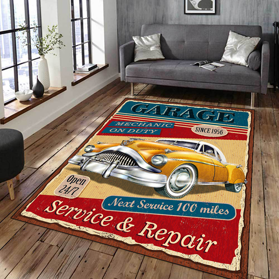 Commercial Printing Format - Karpet Poster mobil sepeda motor klasik