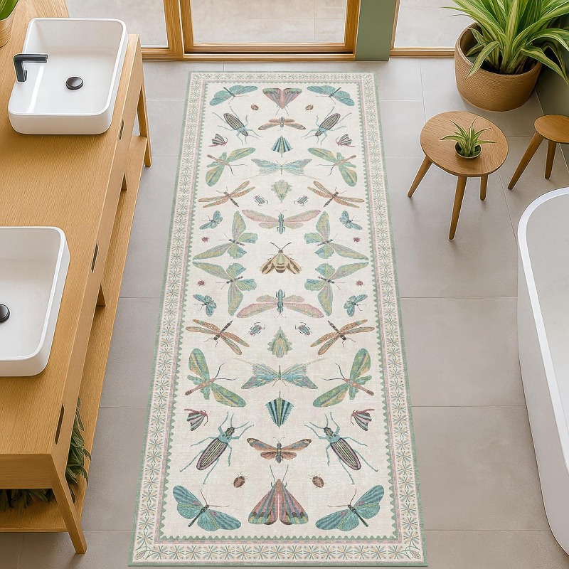 Commercial Printing Format - Karpet Motif Serangga Kupu-kupu Capung Boho