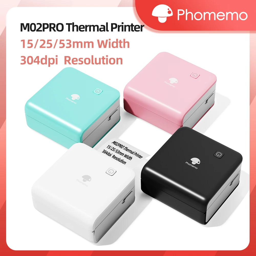 Commercial Printing Labels - Phomemo M02Pro Printer Mini portabel, mesin