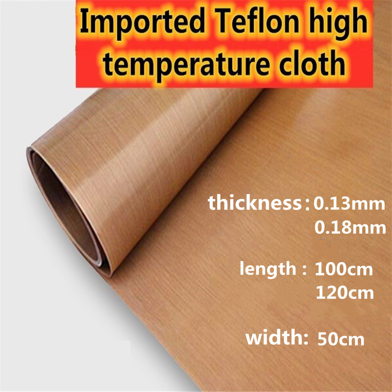 Heat Press Teflon Sheet - 0.13mm/0.18mm PTFE Kain Isolasi Tahan Suhu