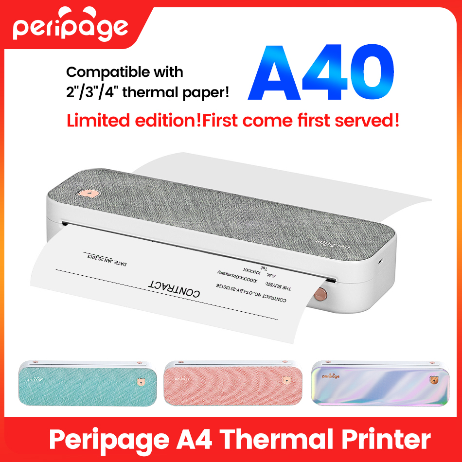 Commercial Book Printing Machines - Peripage Printer Portabel A4 kertas Transfer