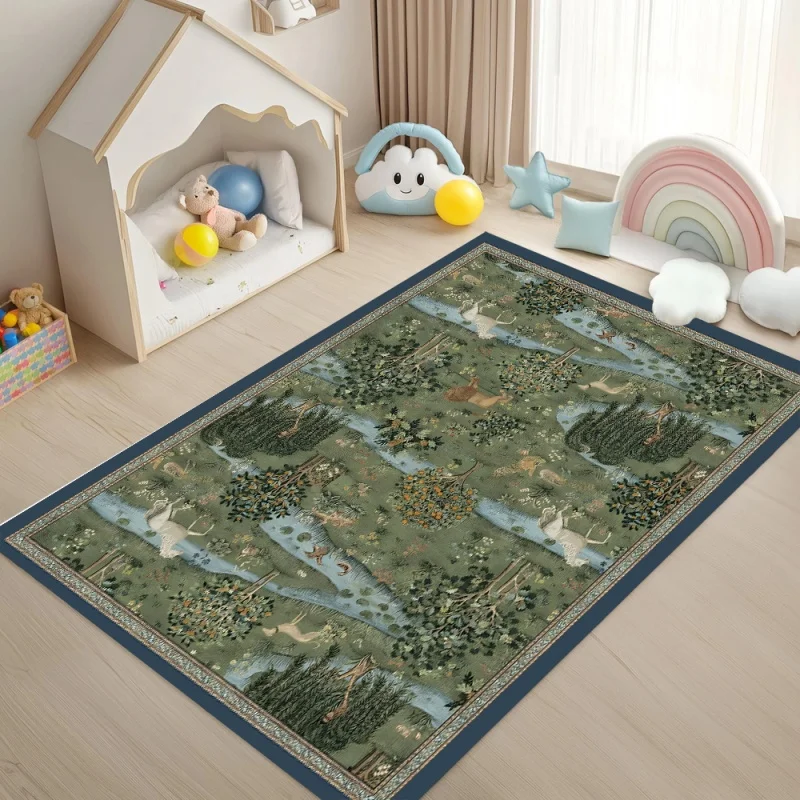 Commercial Printing Format - Karpet Permadani Hutan Abad Pertengahan Motif