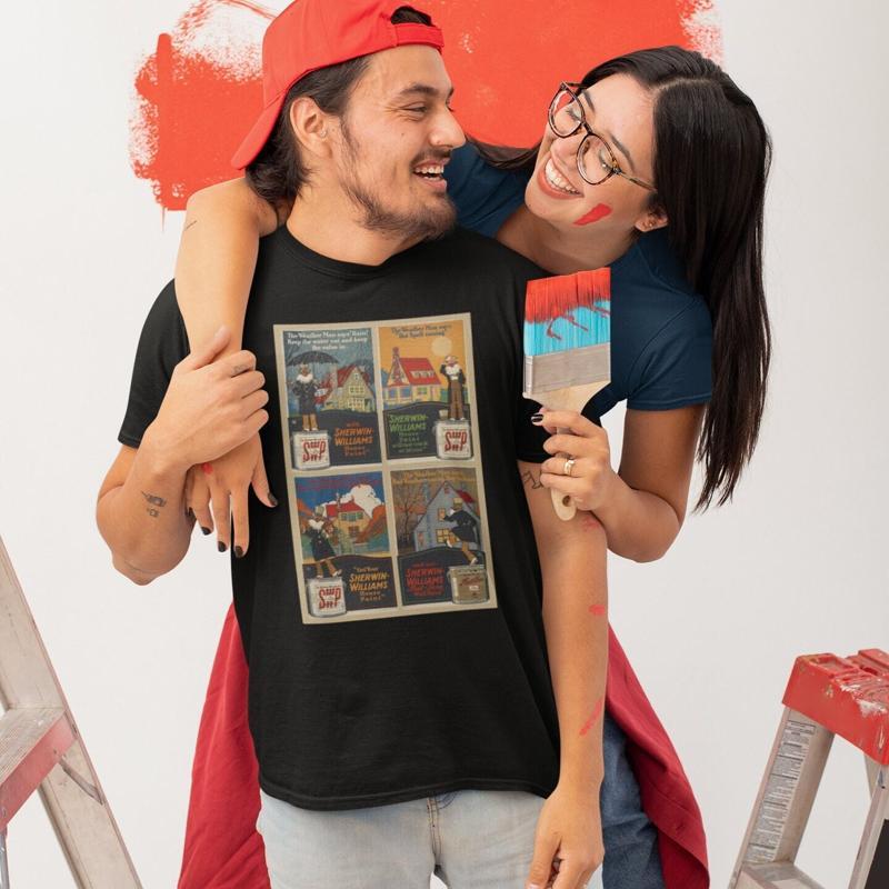 Commercial Shirt Printing - Kaos Poster Vintage Iklan Komersial Lama