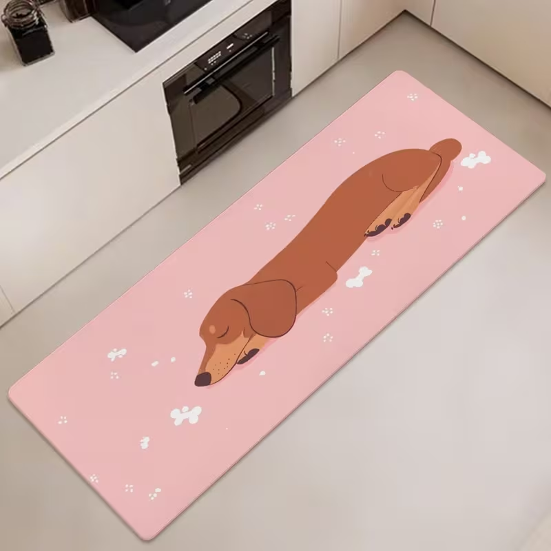 Commercial Printing Format - Karpet Dapur Panjang Motif Anjing Dachshund
