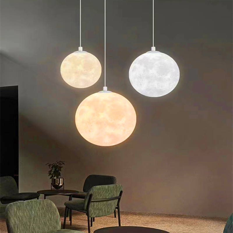 Hall Commercial Printing - Lampu Gantung Bulan Cetak 3D Kamar