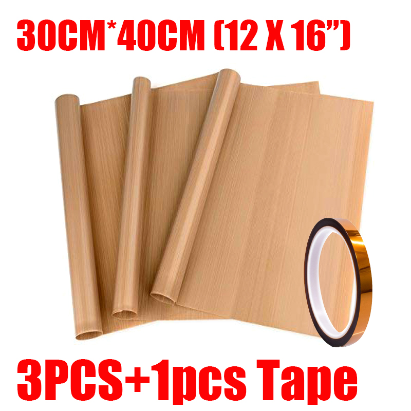 Heat Press Teflon Sheet - 3 buah PTFE Tefloon Shee dengan