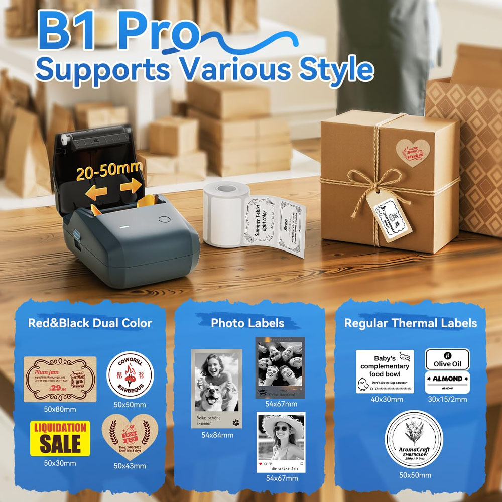 Niimbot B1/B1PRO Printer Label - Commercial Printing Dpi ulasan dan harga