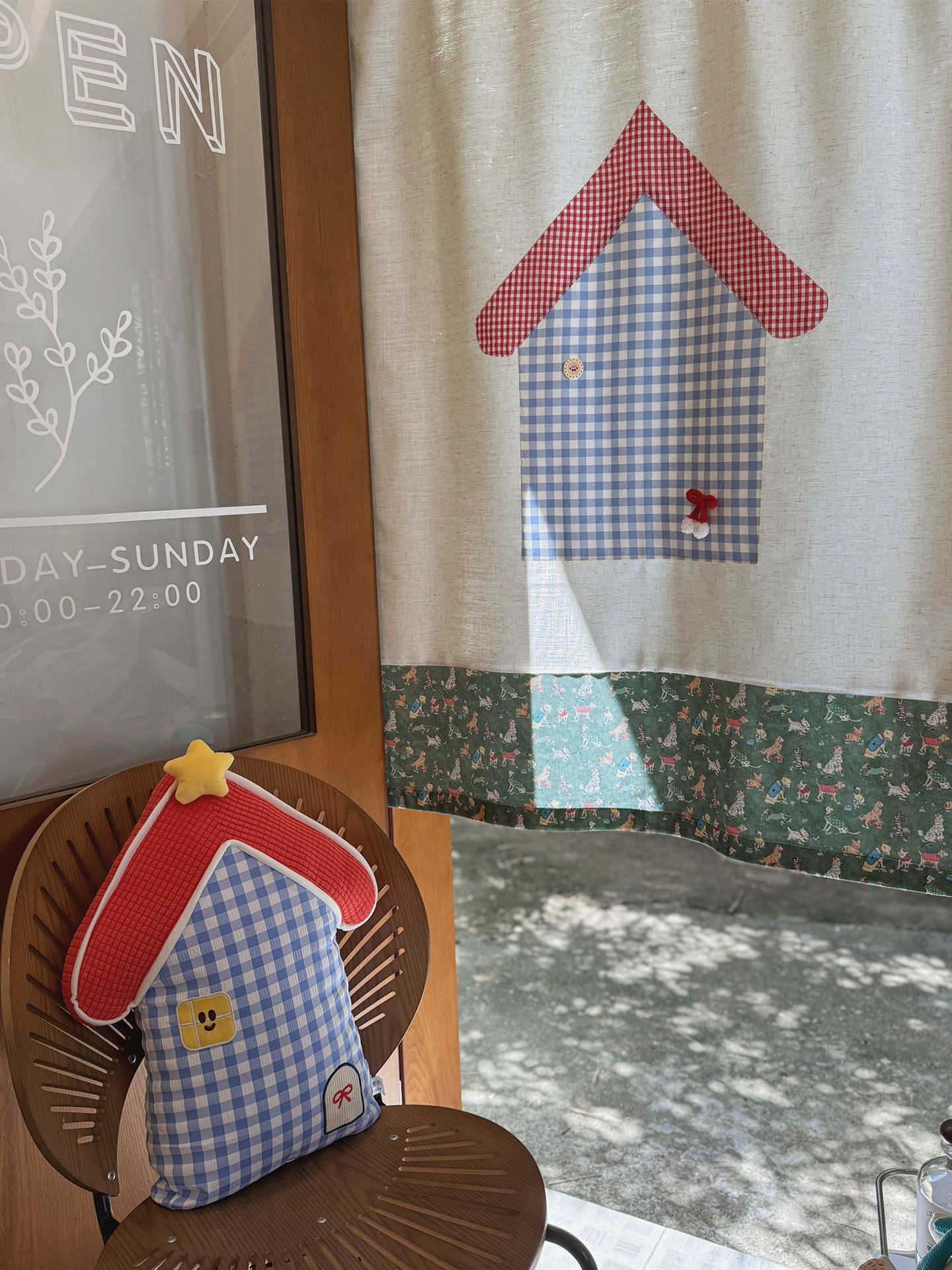 VIKAMA Gingham Tirai Pintu Nor - Commercial Printing Rates ulasan dan harga