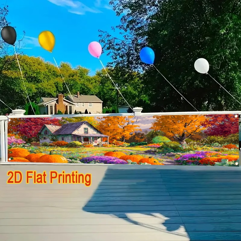 Bendera Iklan Kustom Dengan De - Commercial Printing Terms ulasan dan harga