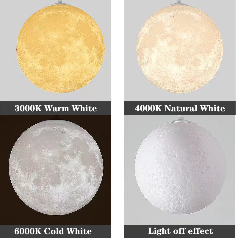 Lampu Gantung Bulan Cetak 3D K - Hall Commercial Printing ulasan dan harga