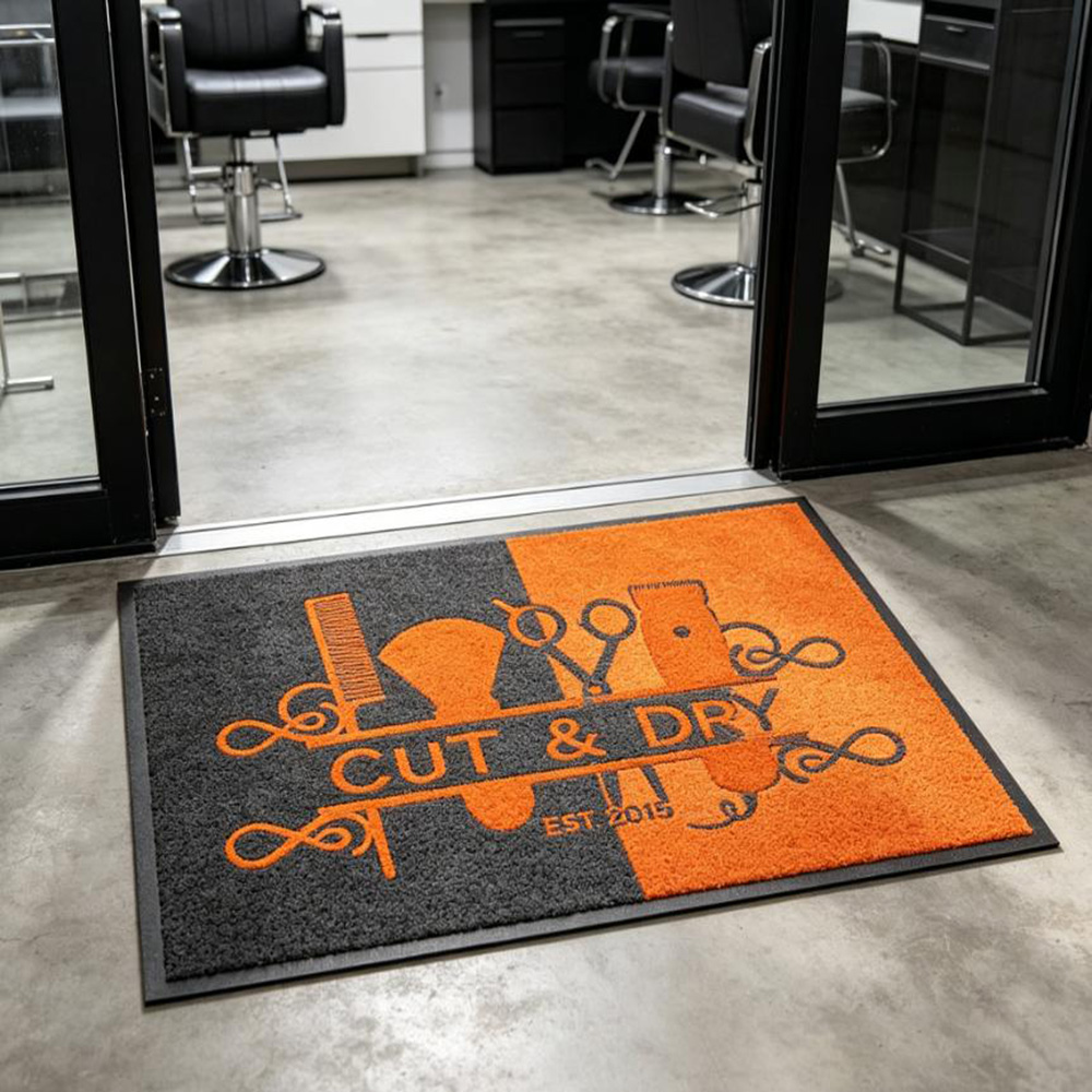 Karpet barbershop dengan logo  - Commercial Printing Shop ulasan dan harga