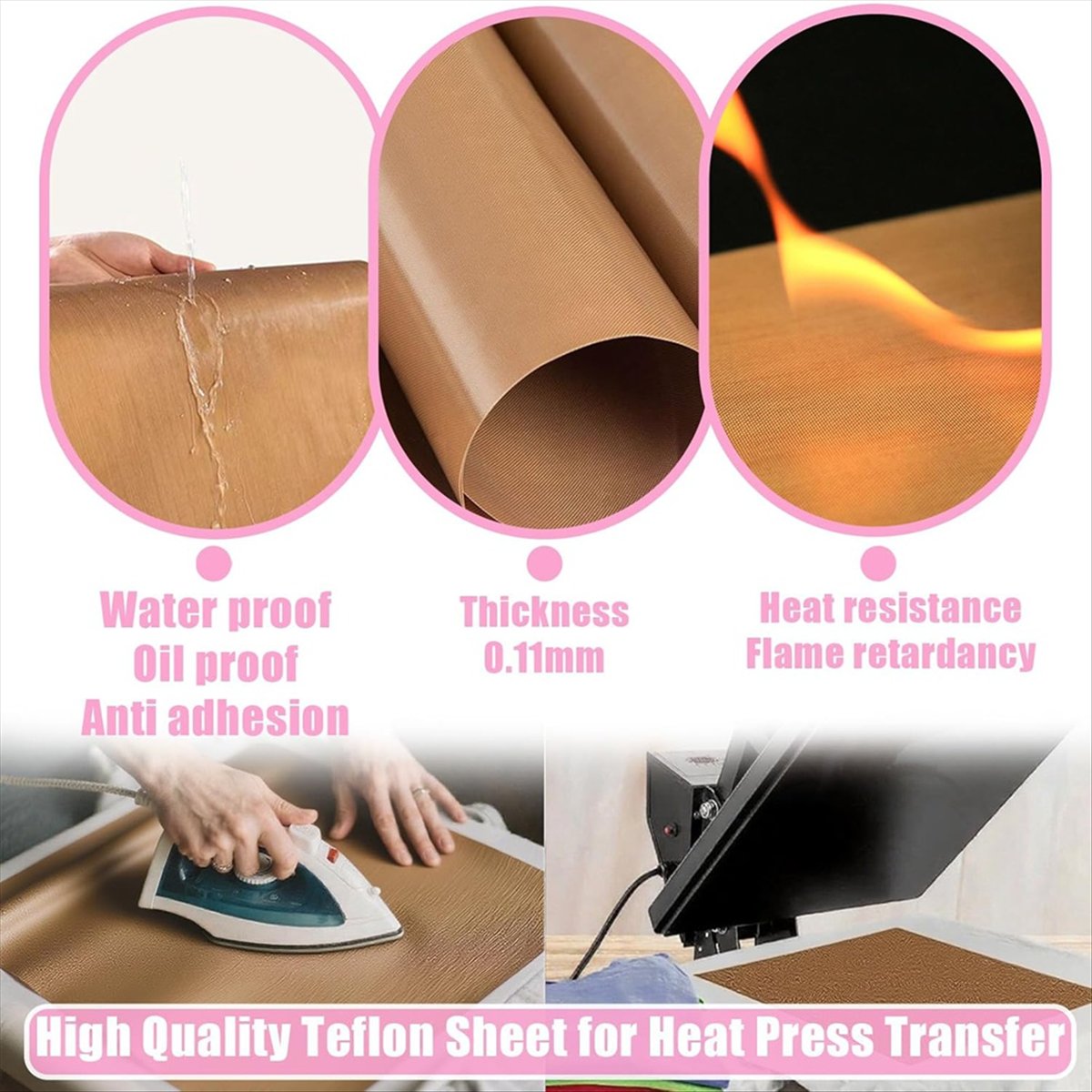 【BIG-SALE】1set Alat Sublimasi  - Heat Press Teflon Sheet ulasan dan harga