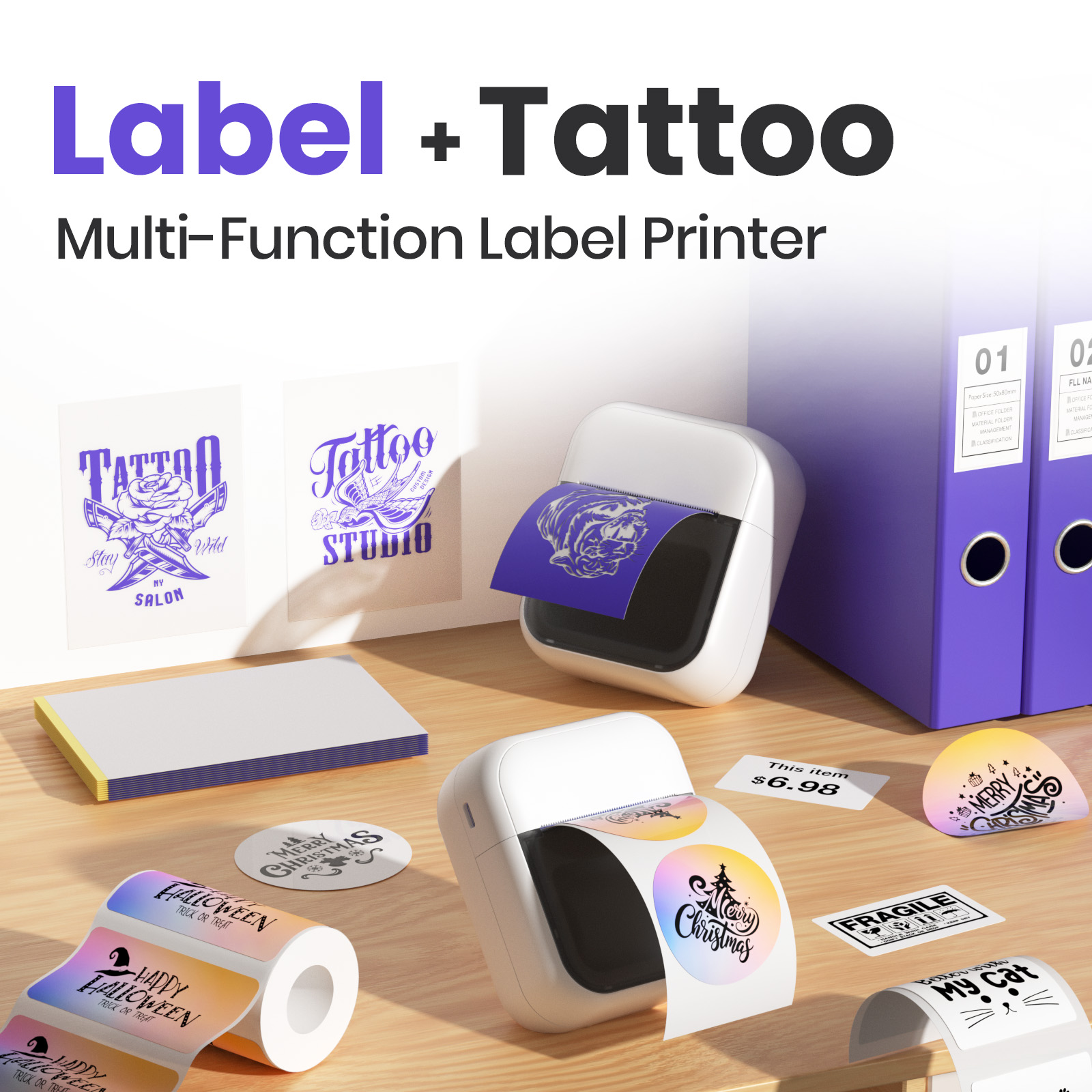 Mesin Printer Tato Mini Nirkab - Commercial Book Printing Machines ulasan dan harga