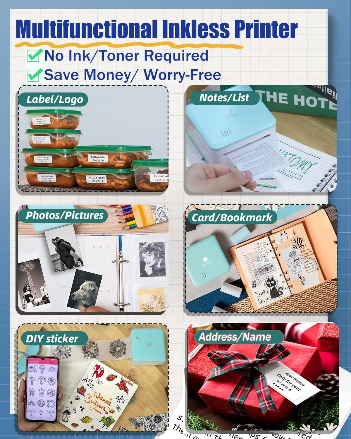 Phomemo M02Pro Printer Mini po - Commercial Printing Labels ulasan dan harga