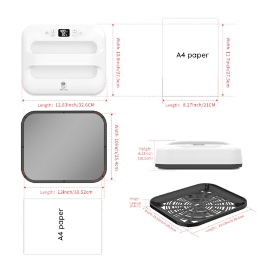 Mesin Press Panas 12 x 10, Por - Heat Press Teflon Sheet ulasan dan harga