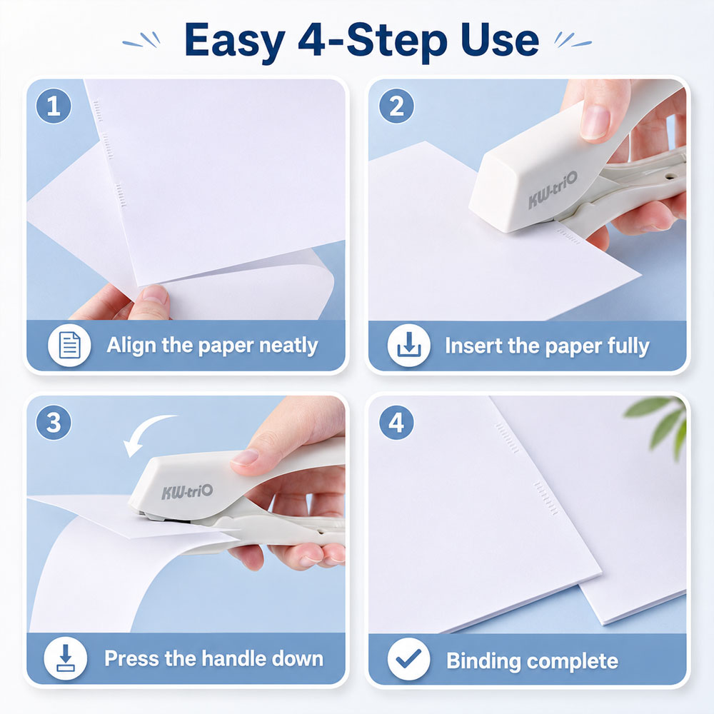 1 paket stapler tanpa jarum, a - Commercial Printing Paper ulasan dan harga