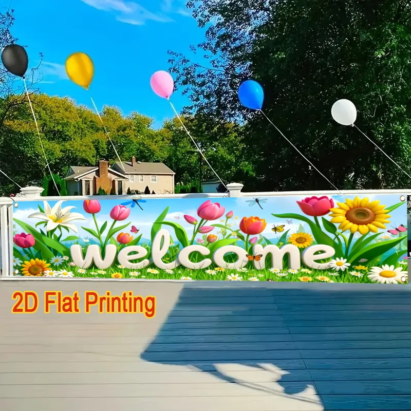 Bendera Iklan Kustom Dengan De - Commercial Printing Terms ulasan dan harga