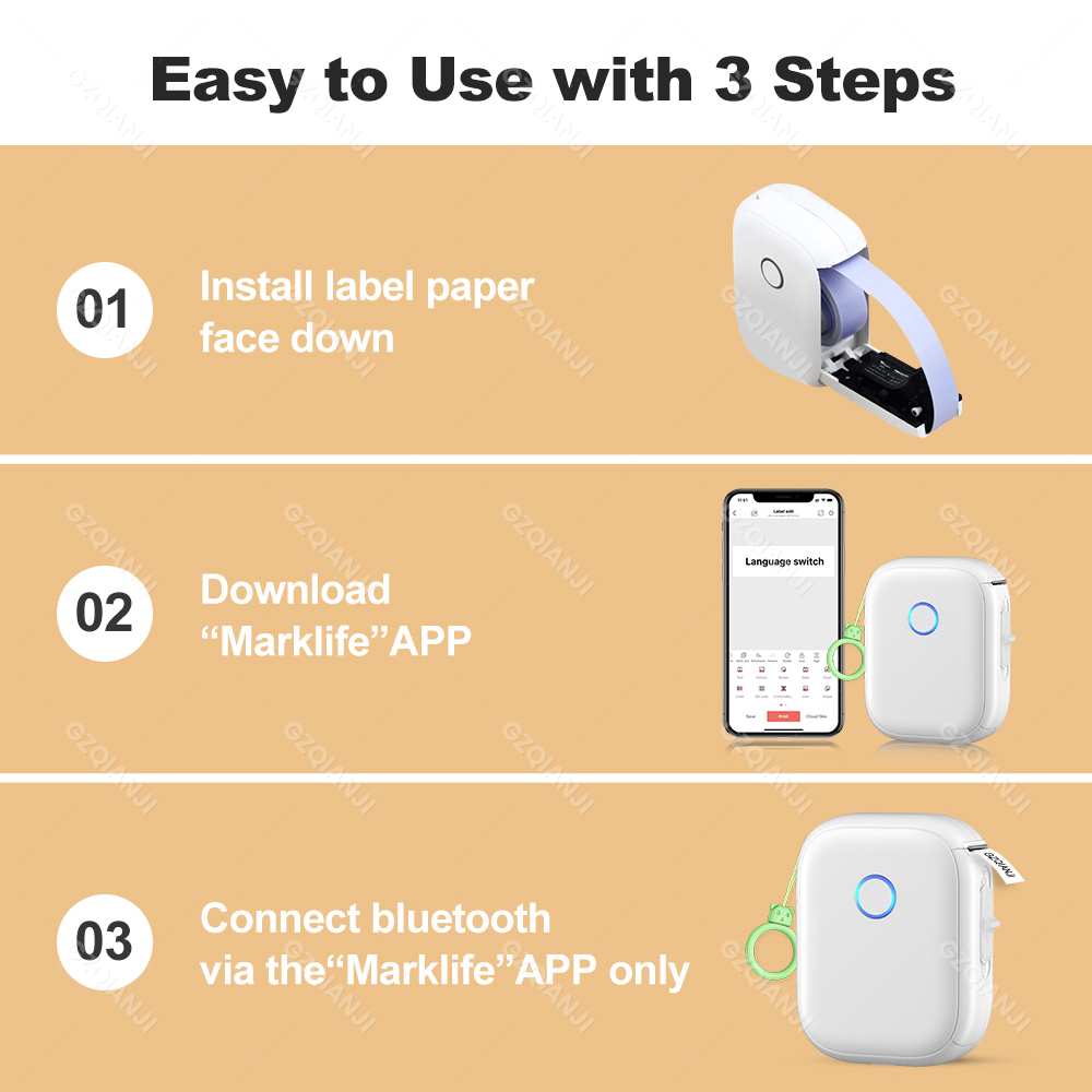 Marklife P12 Printer Label Ter - Commercial Printing Items ulasan dan harga