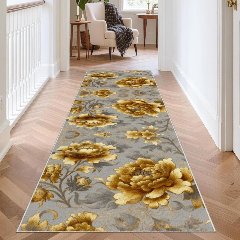 Karpet Pelari Bunga Iris Biru  - Hall Commercial Printing ulasan dan harga