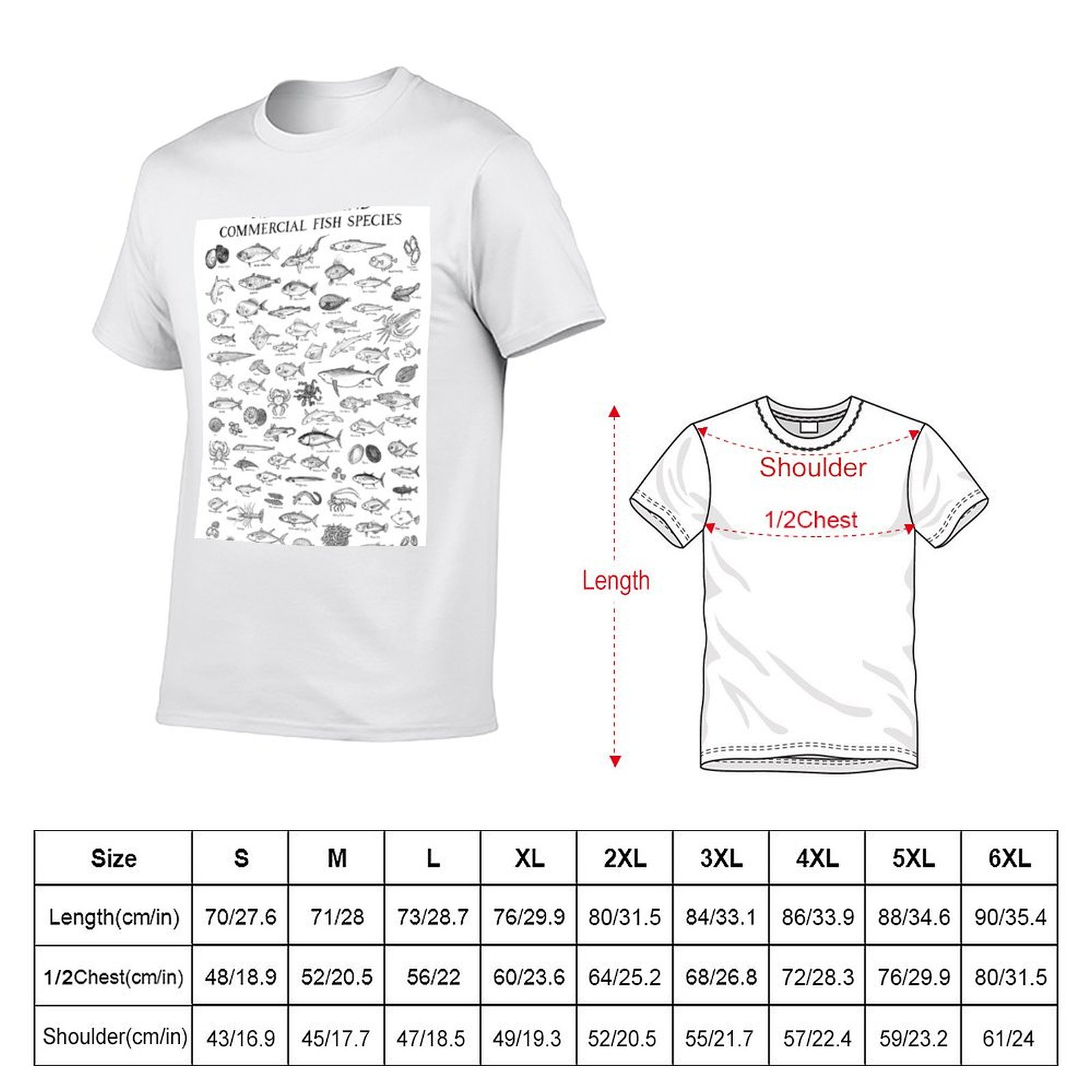 Kaos Spesies Ikan Komersial Se - Commercial Shirt Printing ulasan dan harga
